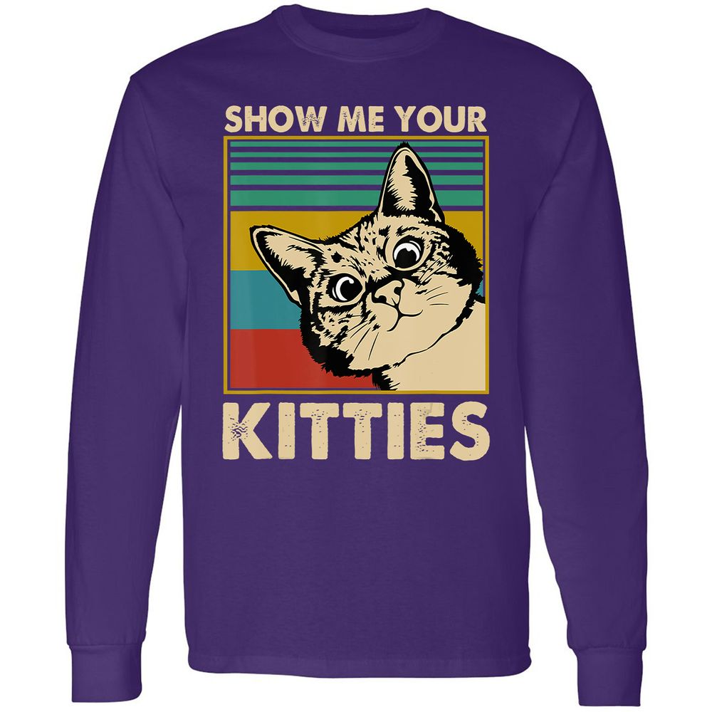 Long Sleeve T-Shirt - GM73LXJV - Purple - 13