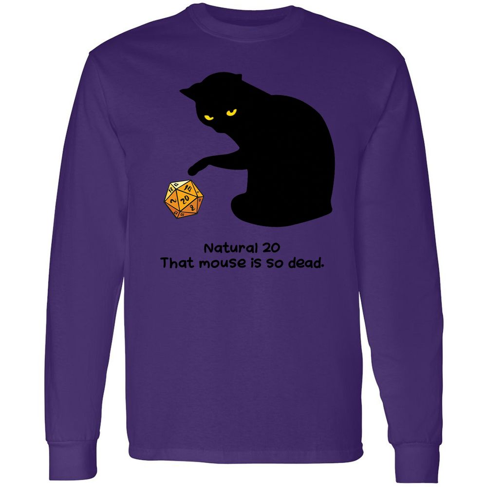Long Sleeve T-Shirt - CWJ9T3WZ - Purple - 13