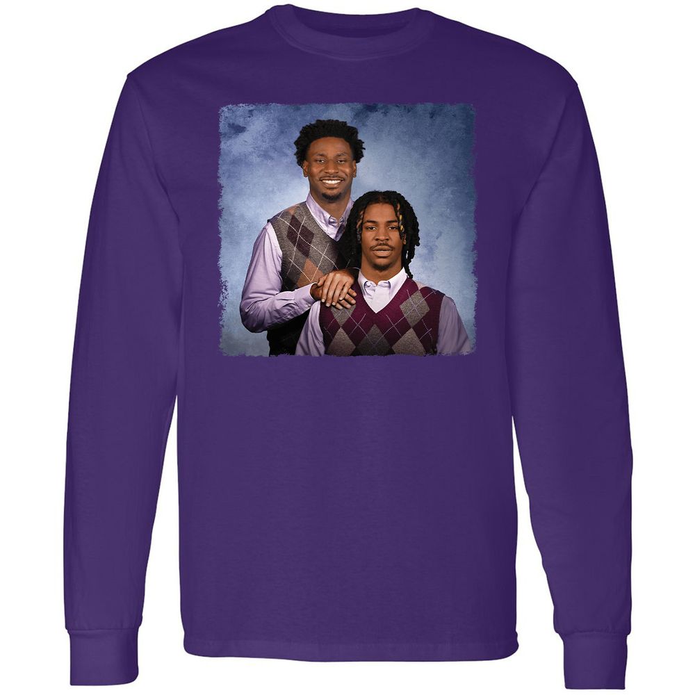 Long Sleeve T-Shirt - QP32UDHM - Purple - 13