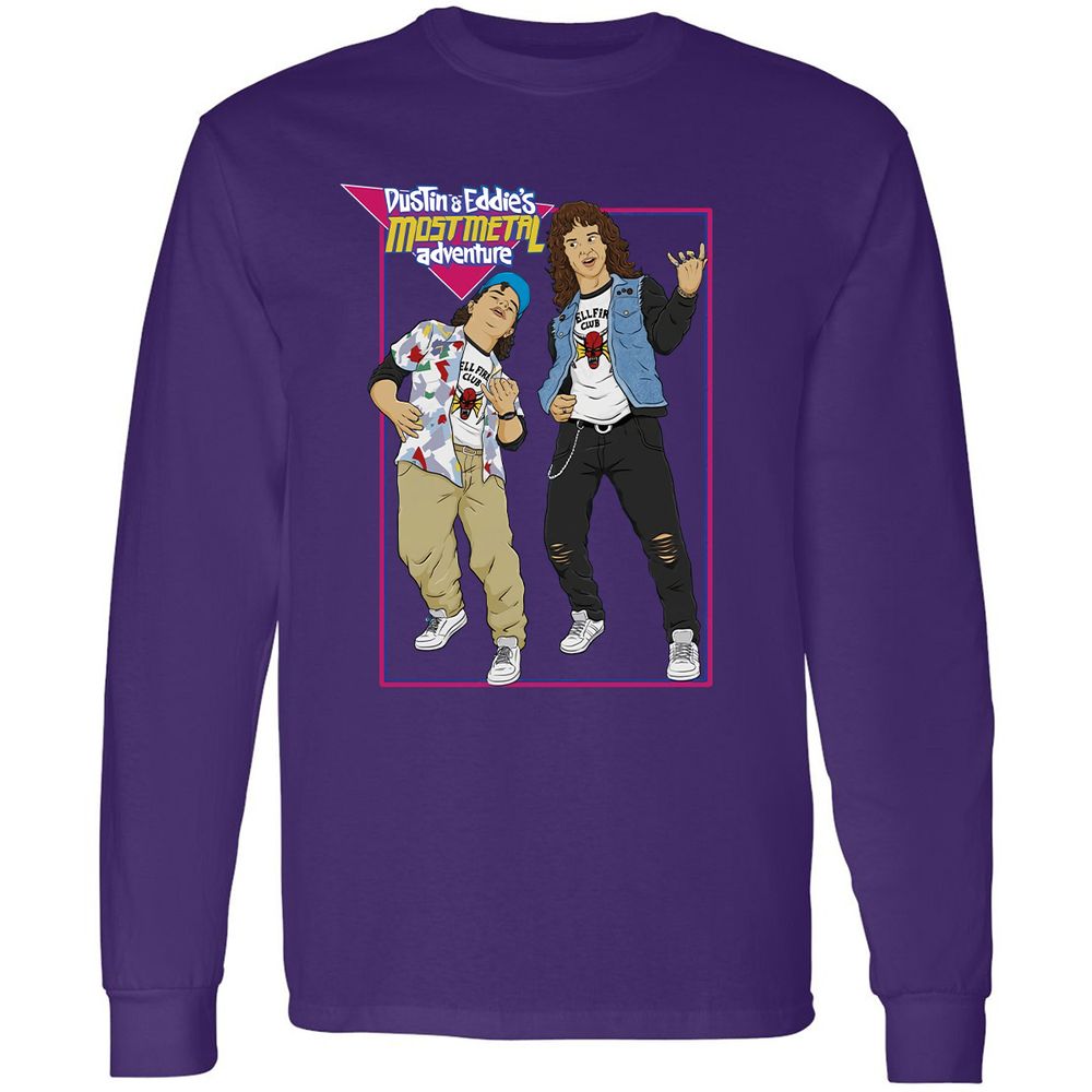 Long Sleeve T-Shirt - VFY7U27P - Purple - 13