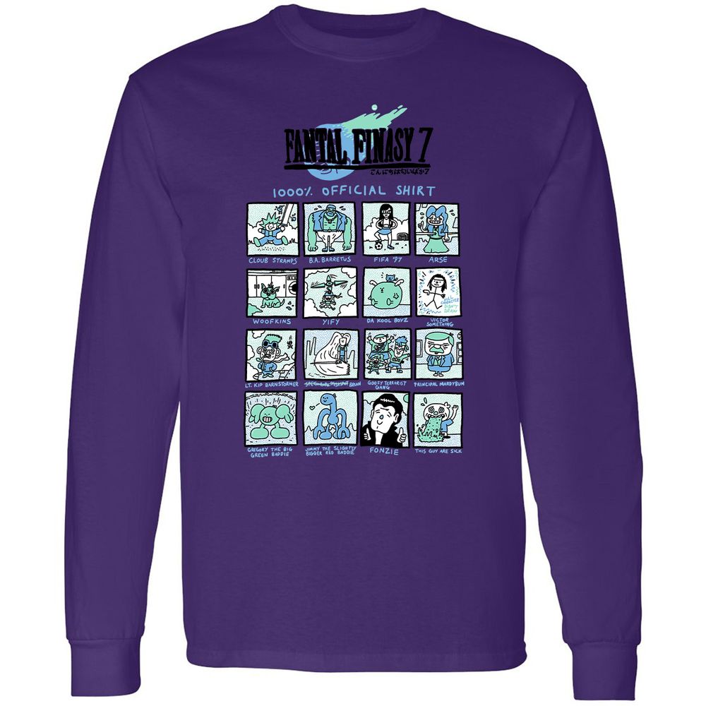 Long Sleeve T-Shirt - PEMHH2B4 - Purple - 13