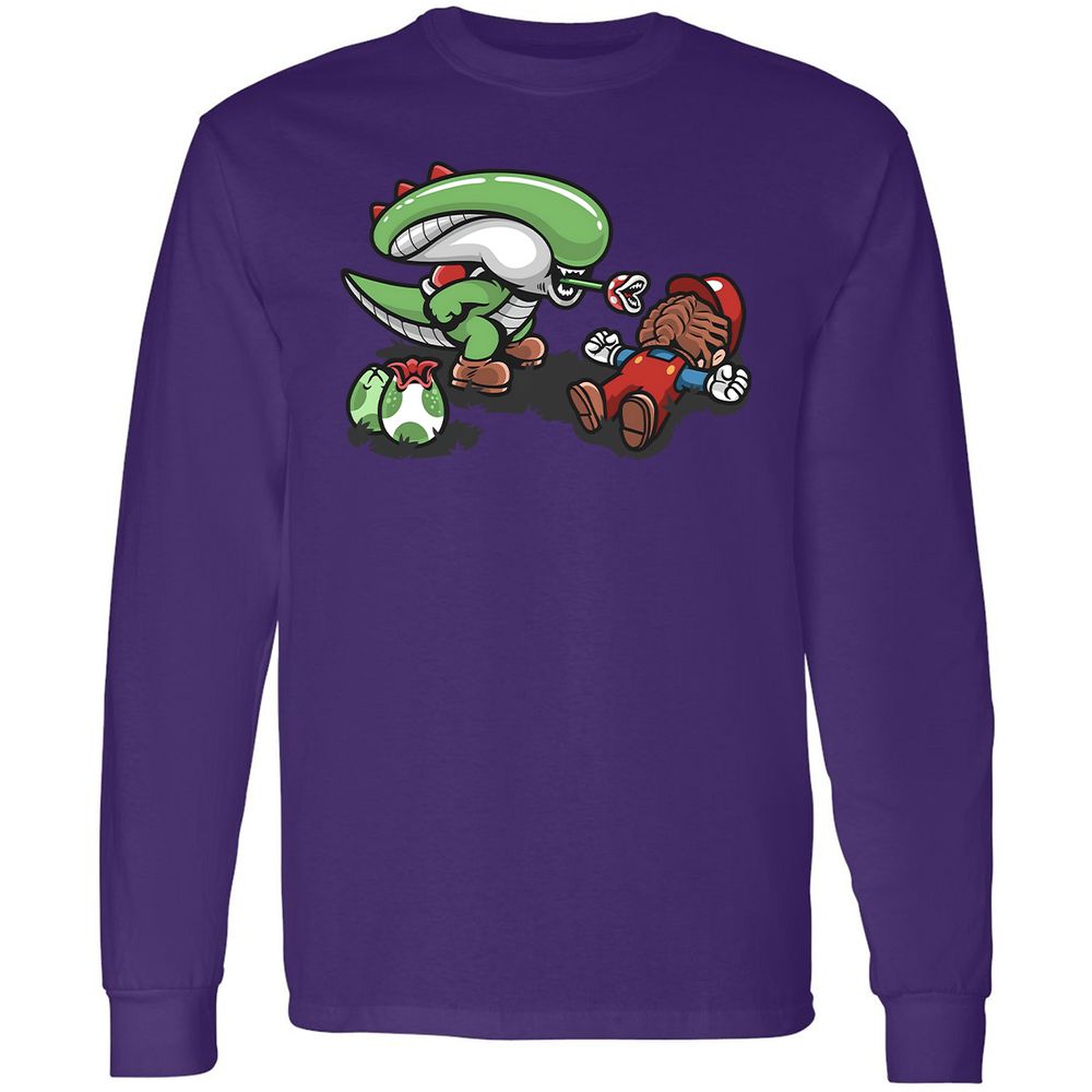 Long Sleeve T-Shirt - GQC4BKFS - Purple - 13
