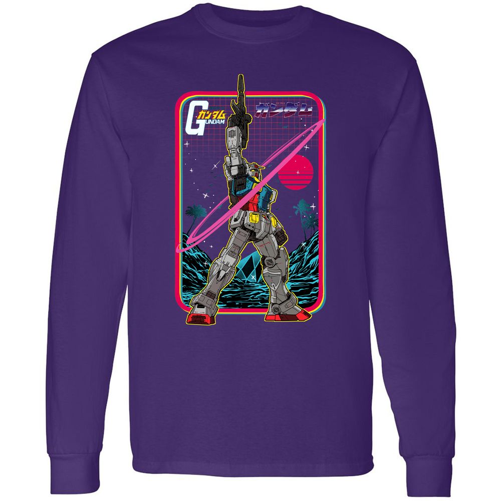 Long Sleeve T-Shirt - CVKQEWF9 - Purple - 13