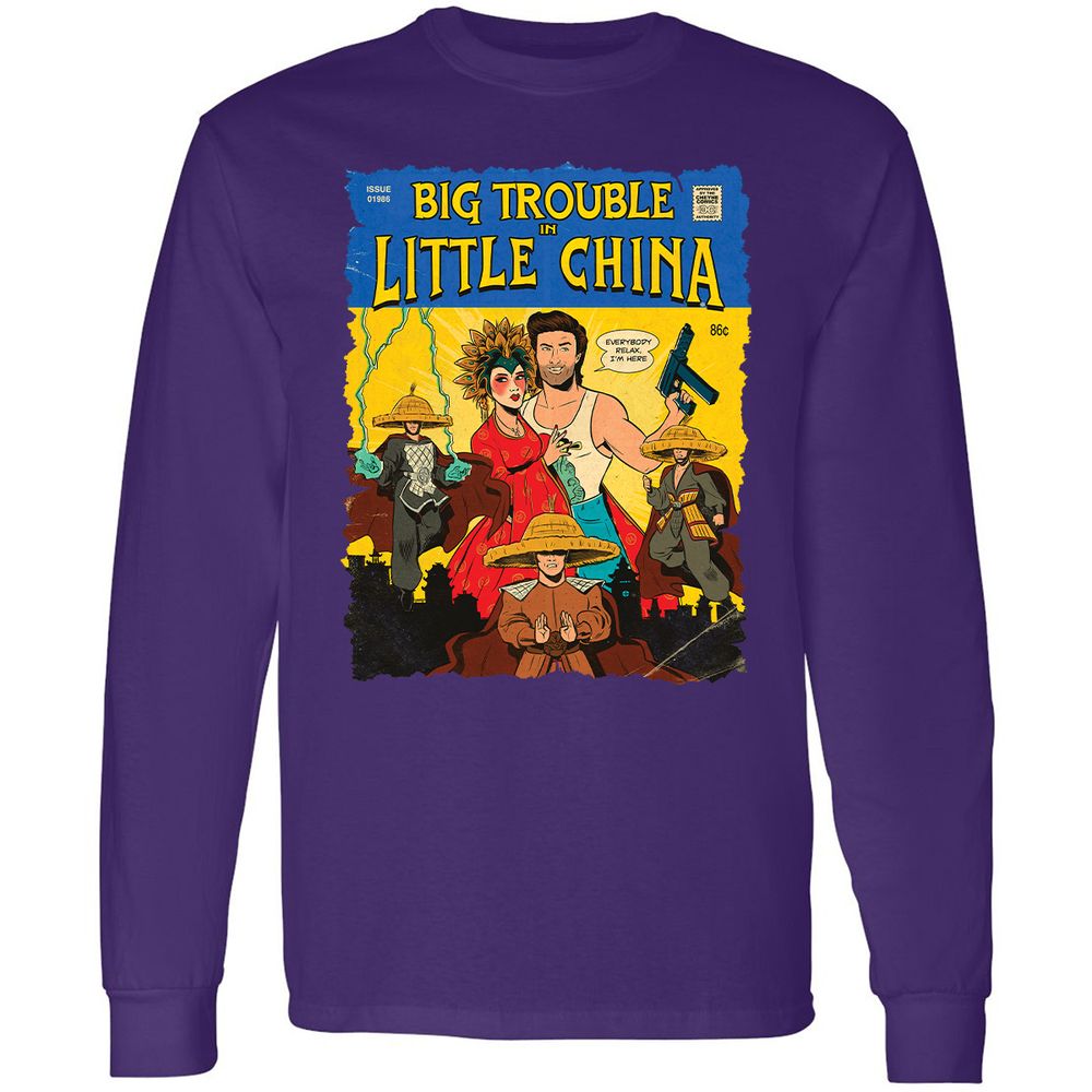 Long Sleeve T-Shirt - Z36FREN9 - Purple - 13