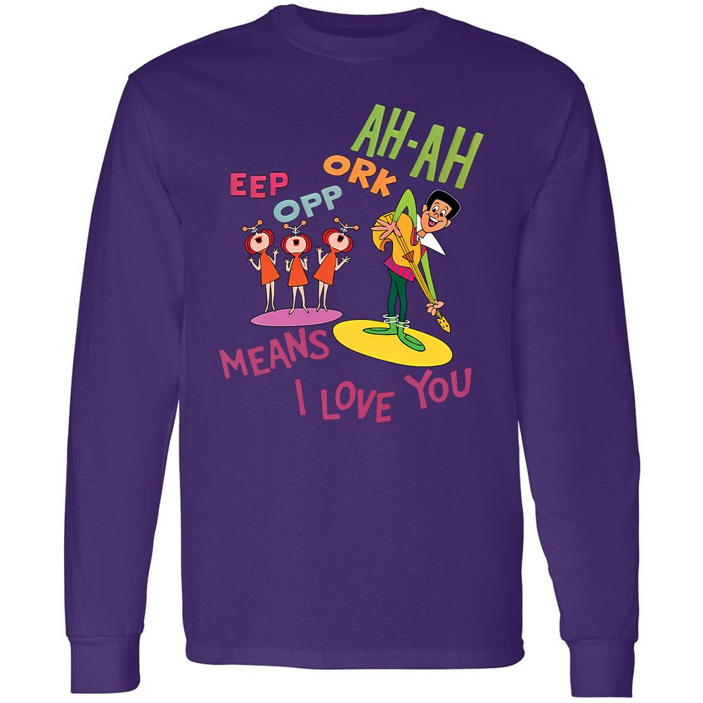 Long Sleeve T-Shirt - 7WQA9DF1 - Purple - 13