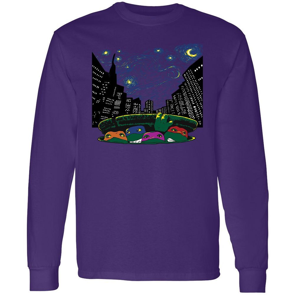 Long Sleeve T-Shirt - QYHNEHFG - Purple - 13