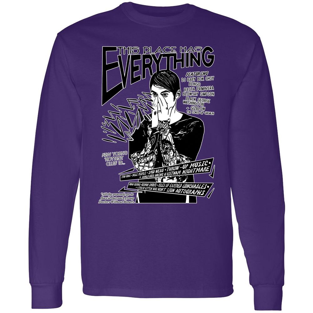 Long Sleeve T-Shirt - Y34Q338G - Purple - 13