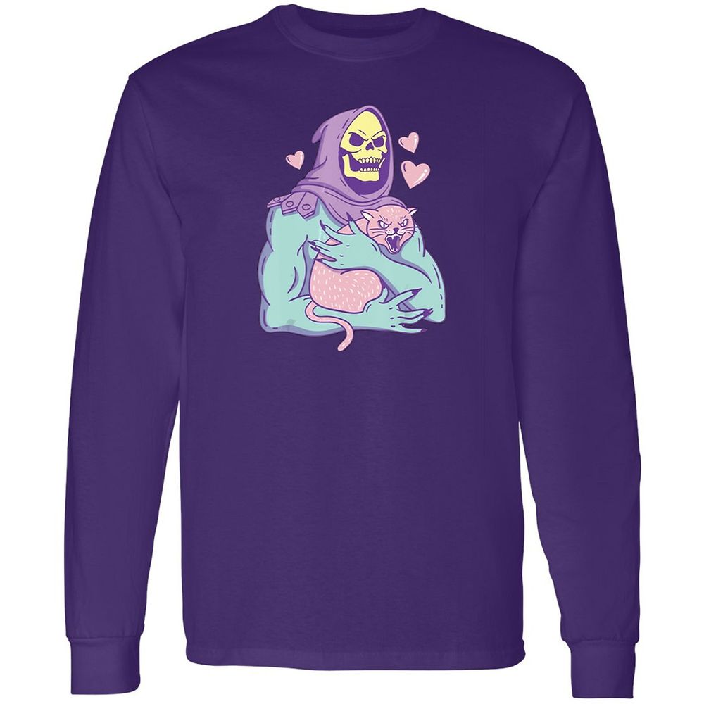 Long Sleeve T-Shirt - M6N3KFMJ - Purple - 13