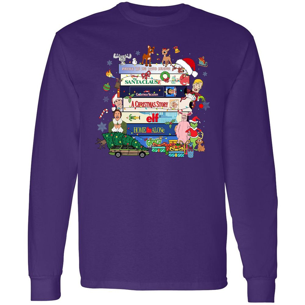 Long Sleeve T-Shirt - SRER6VCV - Purple - 13