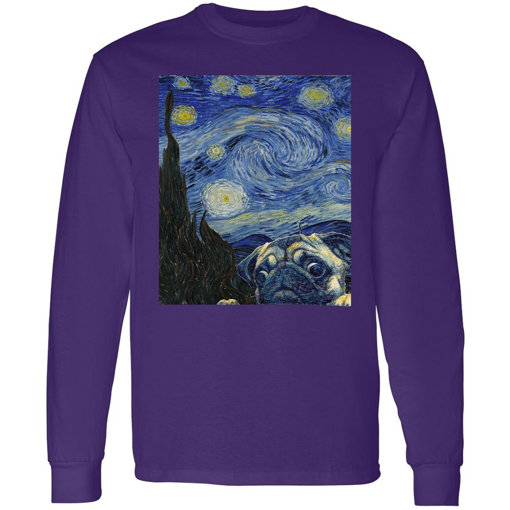Long Sleeve T-Shirt - TD6ACWZH - Purple - 13