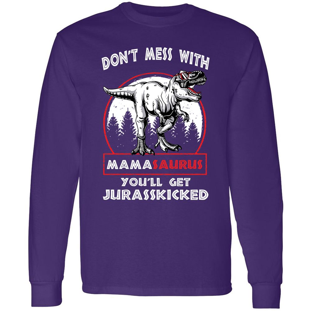 Long Sleeve T-Shirt - NK2K4H3Q - Purple - 13