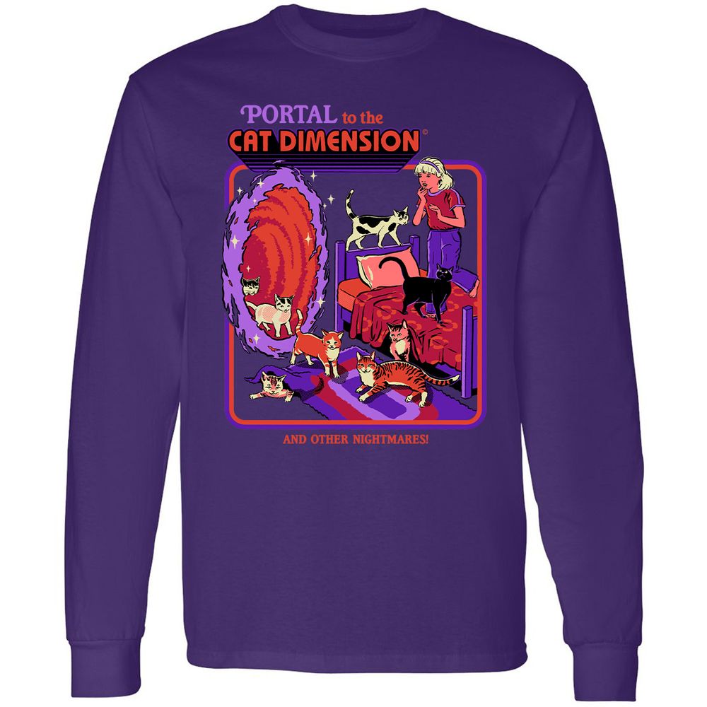 Long Sleeve T-Shirt - XQD4R9AH - Purple - 13