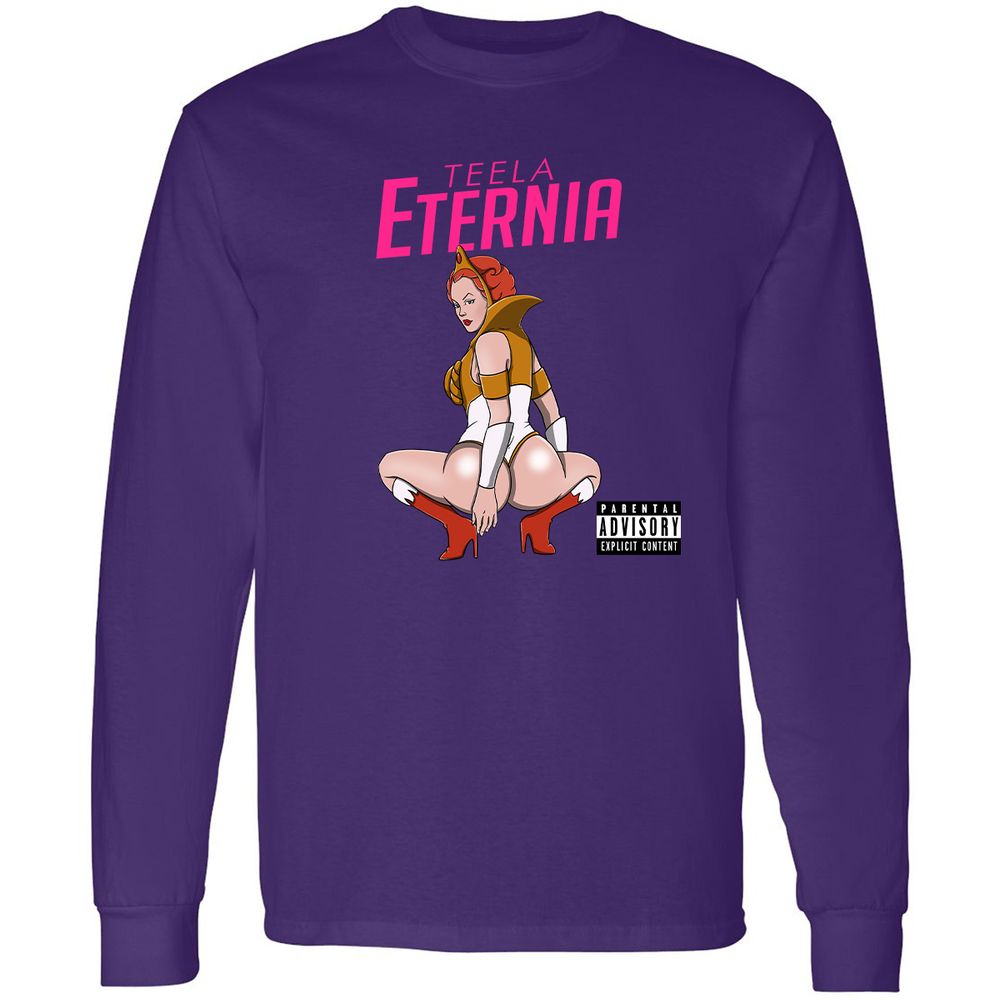 Long Sleeve T-Shirt - AVALQCQ4 - Purple - 13