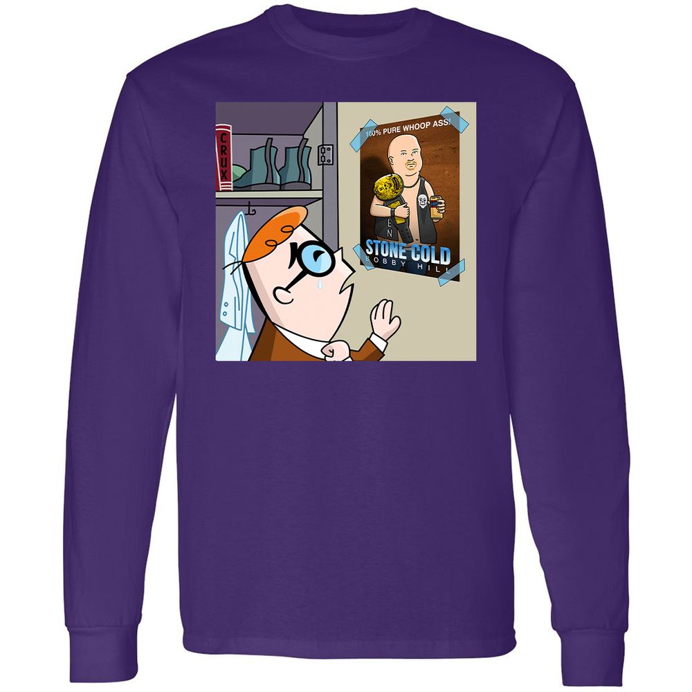 Long Sleeve T-Shirt - S6NS5QV7 - Purple - 13