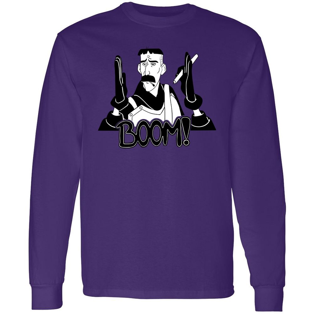 Long Sleeve T-Shirt - DM89XFUB - Purple - 13