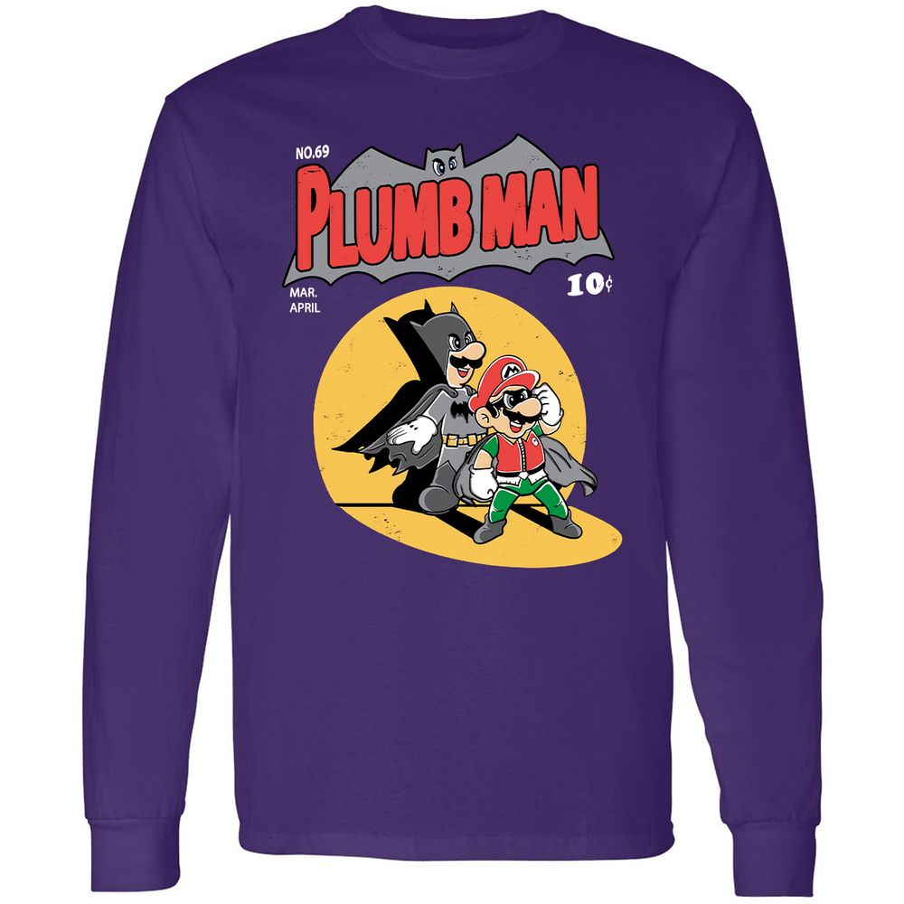 Long Sleeve T-Shirt - SCDXR6J1 - Purple - 13