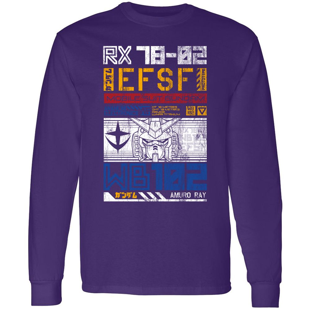 Long Sleeve T-Shirt - LZJW91S4 - Purple - 13