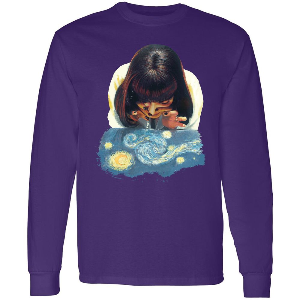 Long Sleeve T-Shirt - ZKT5D44S - Purple - 13