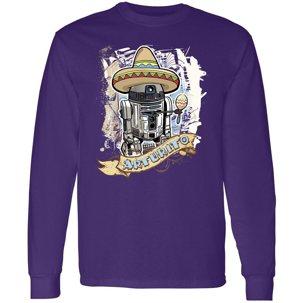 Long Sleeve T-Shirt - WHNPWQCC - Purple - 13