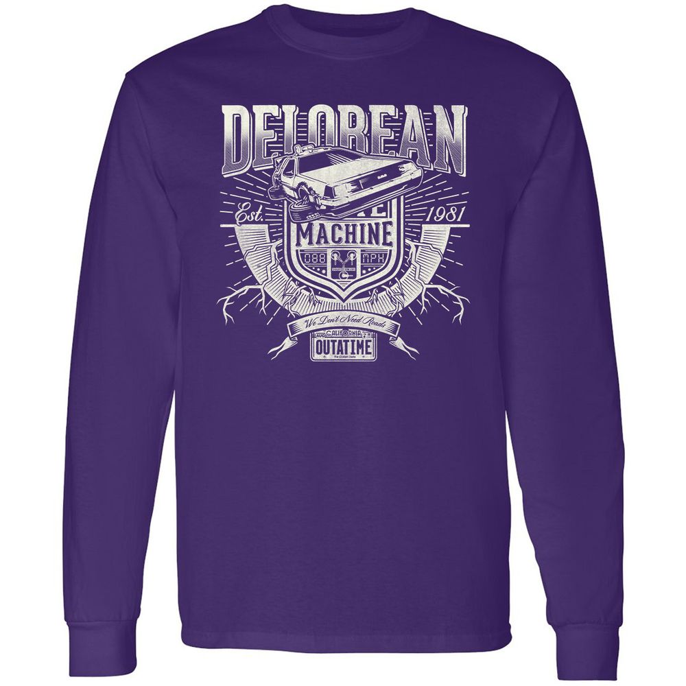 Long Sleeve T-Shirt - QMR2B6KT - Purple - 13