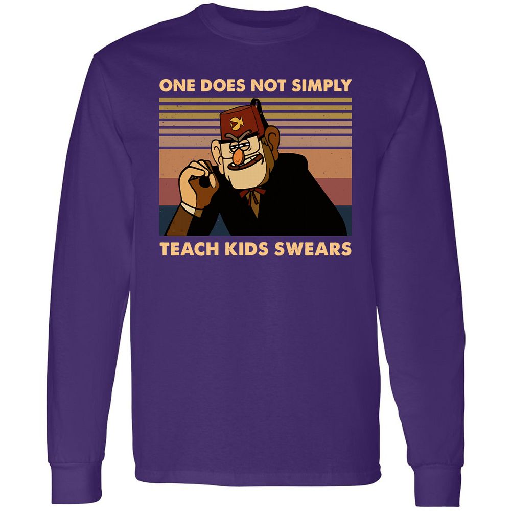 Long Sleeve T-Shirt - Q5MFWP4B - Purple - 13