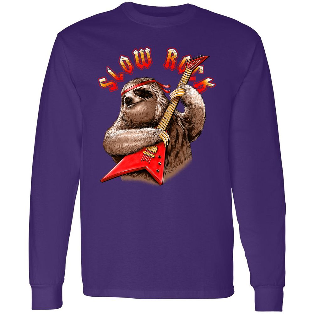 Long Sleeve T-Shirt - AHXZYK5X - Purple - 13
