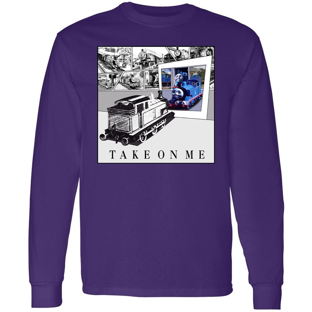 Long Sleeve T-Shirt - 7QH2LYBP - Purple - 13
