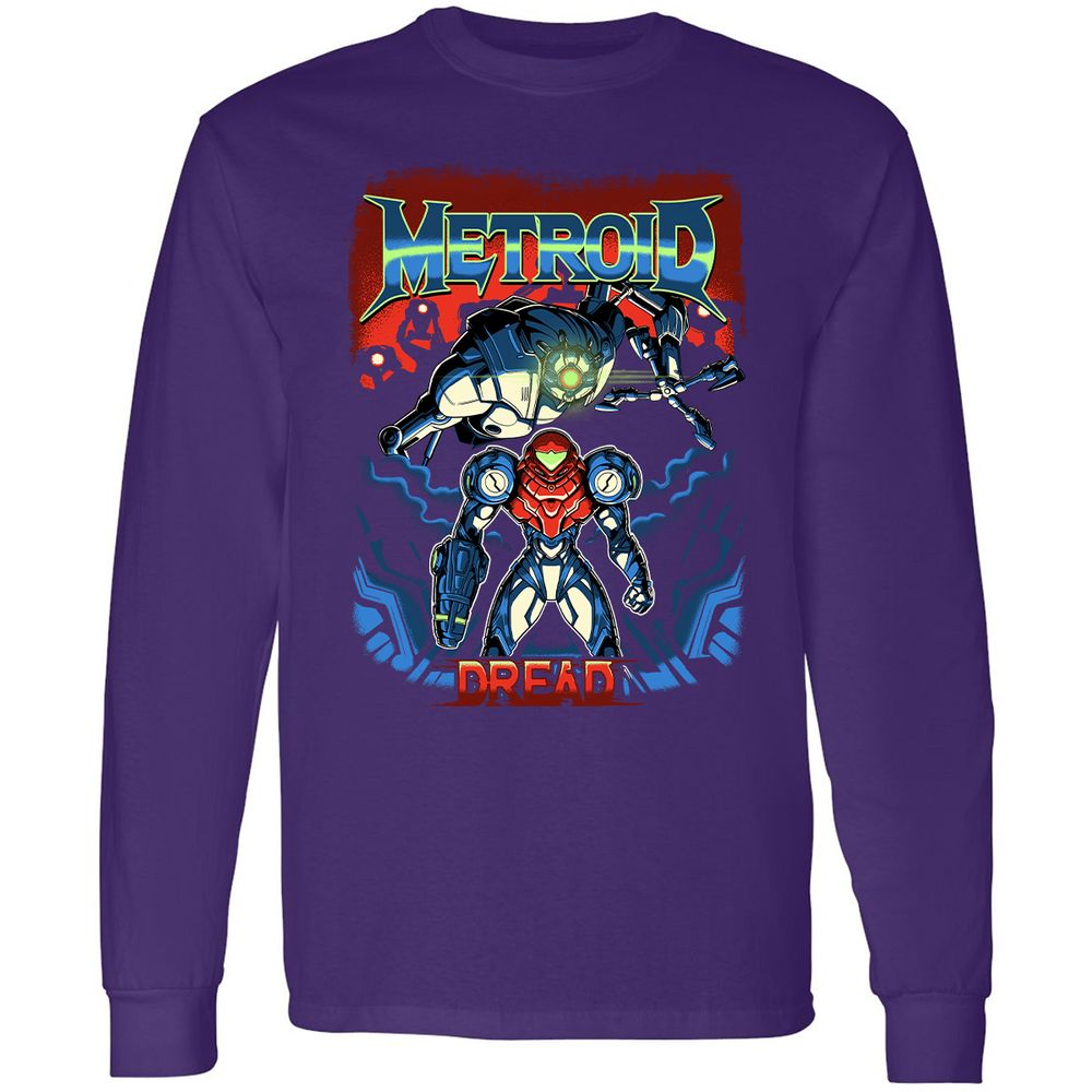 Long Sleeve T-Shirt - UF87G6JX - Purple - 13