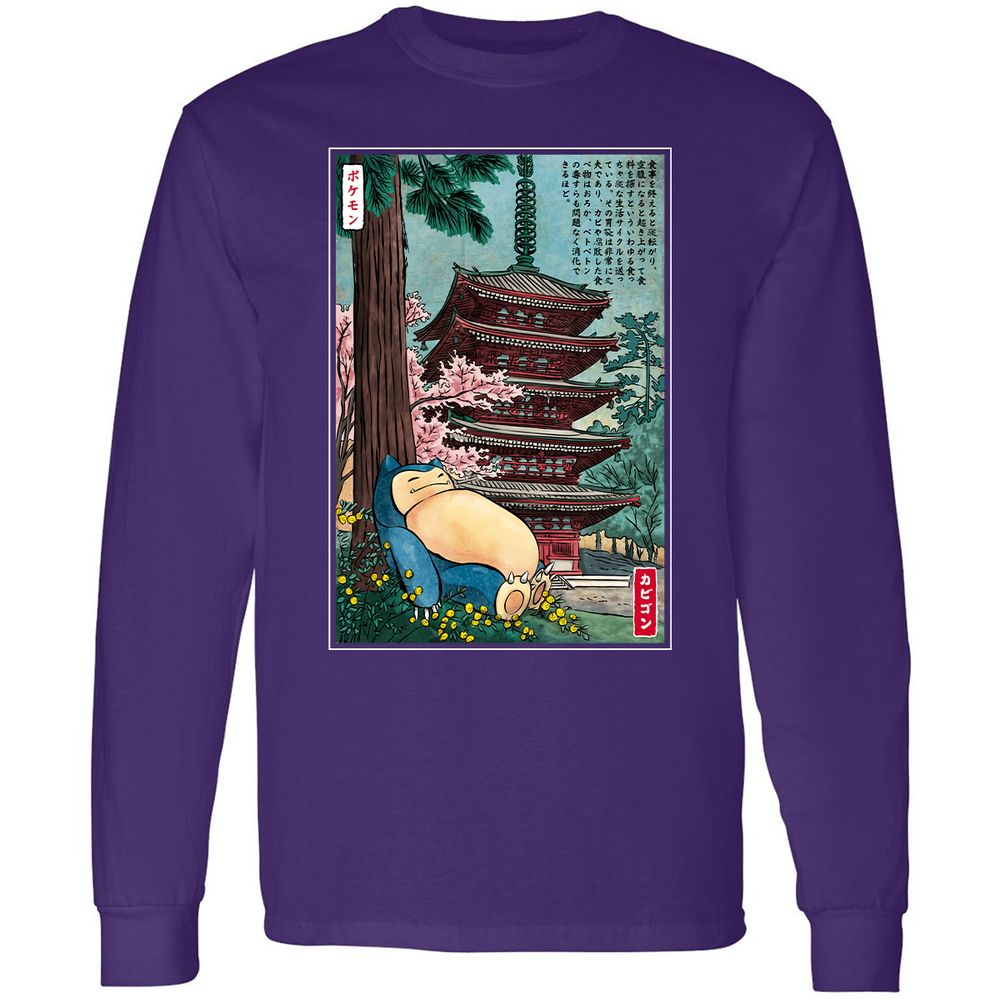 Long Sleeve T-Shirt - VV5KAX65 - Purple - 13