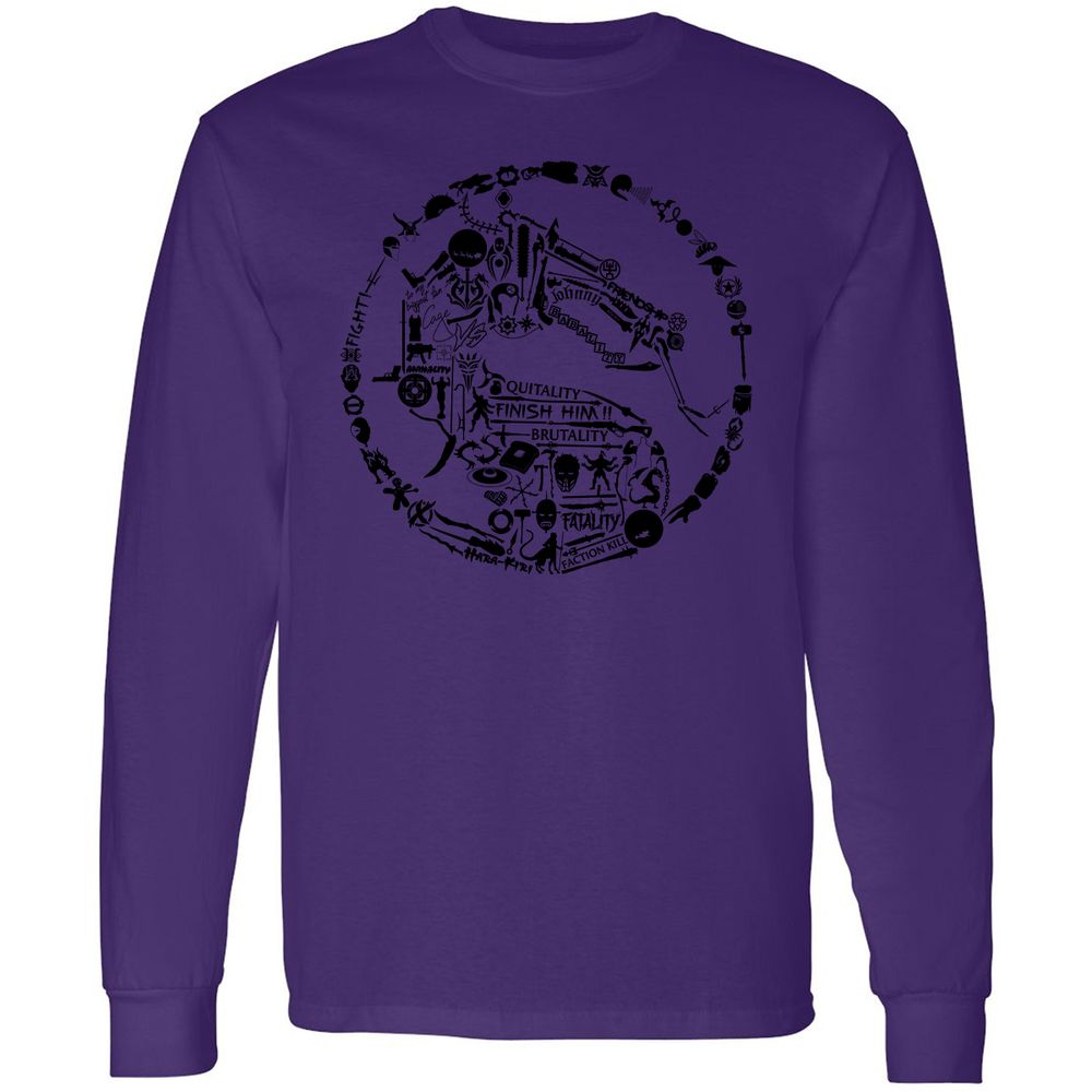 Long Sleeve T-Shirt - 7K4YQV4T - Purple - 13