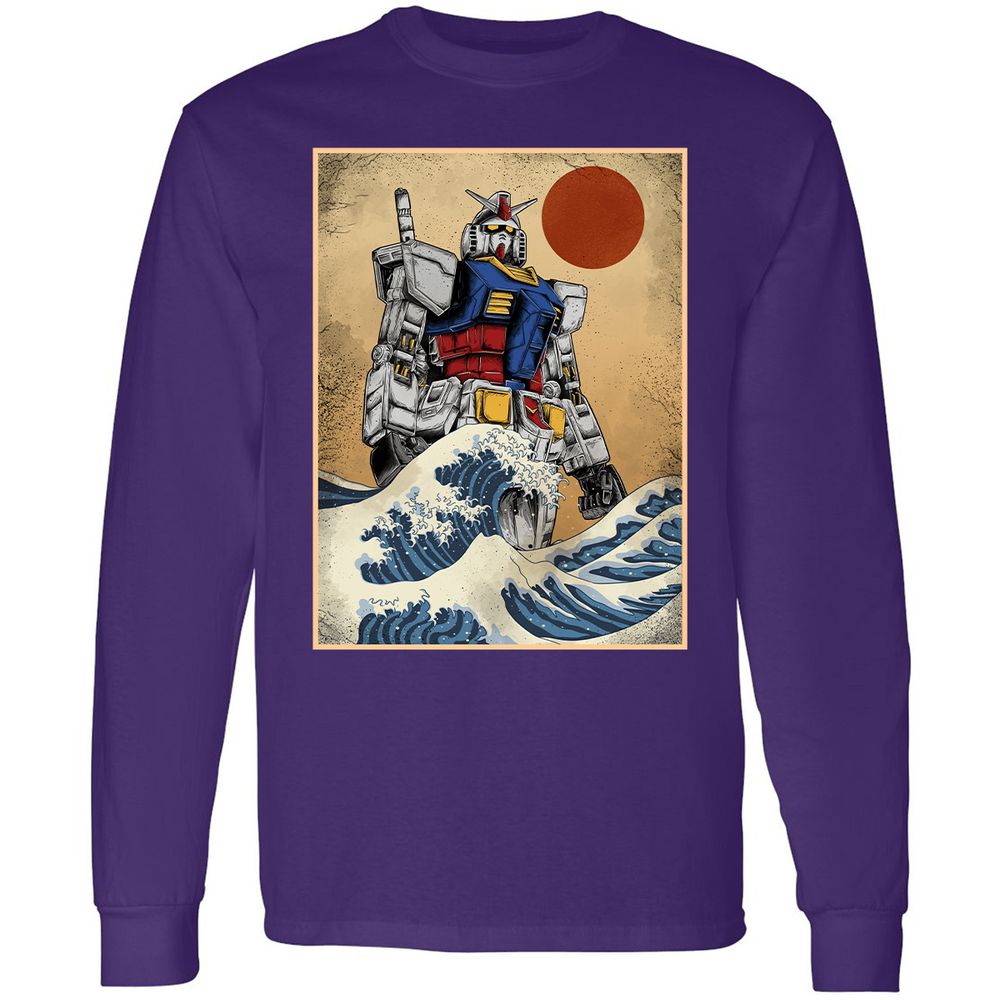 Long Sleeve T-Shirt - J8VQAEL5 - Purple - 13