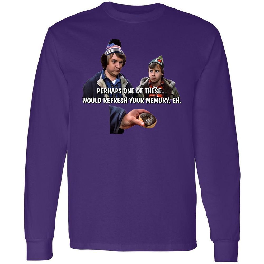 Long Sleeve T-Shirt - AZPXZAGQ - Purple - 13