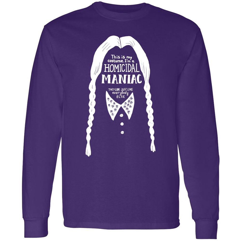 Long Sleeve T-Shirt - 5VTNYJJR - Purple - 13