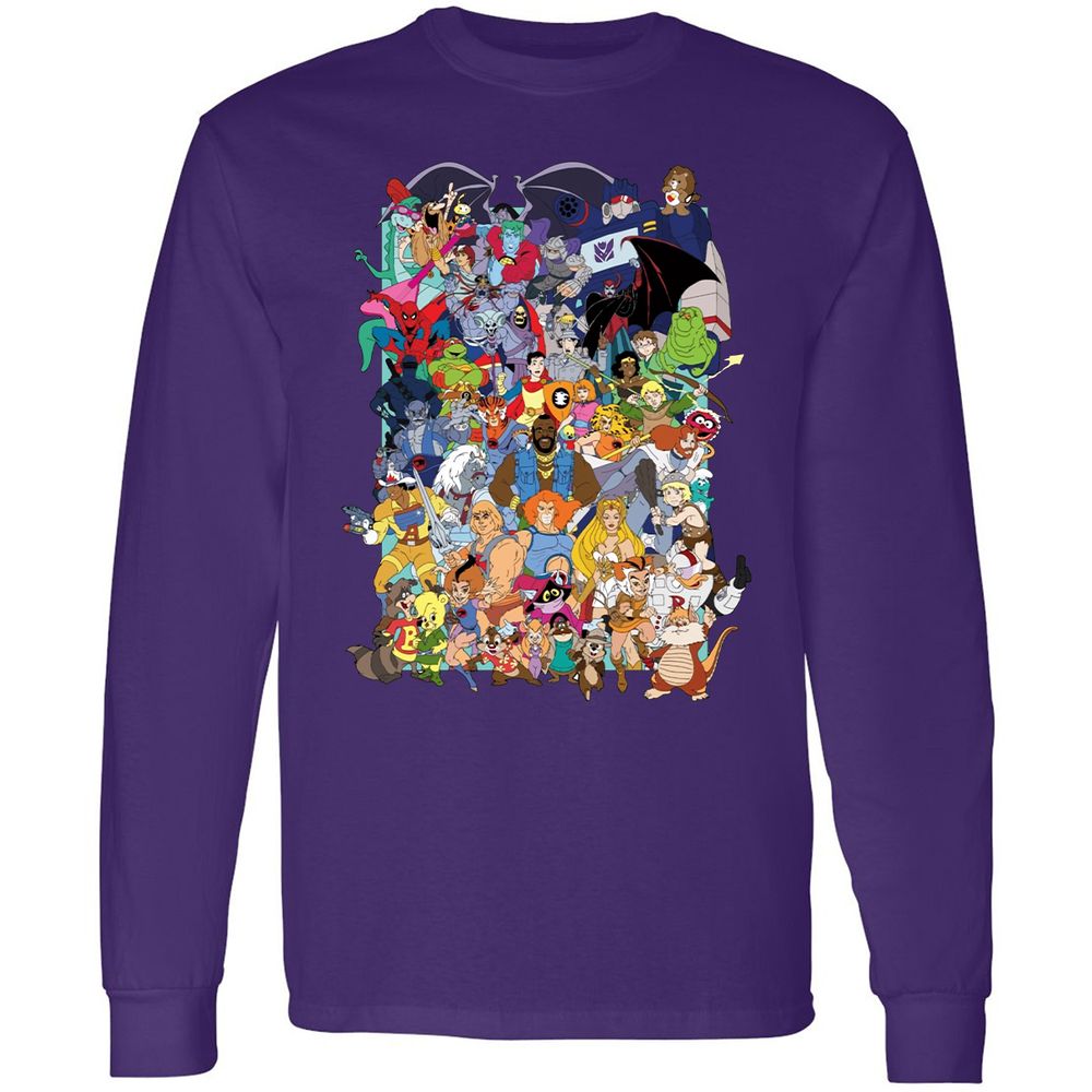 Long Sleeve T-Shirt - NL8B7XJM - Purple - 13