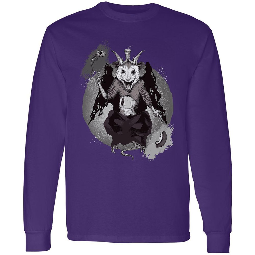 Long Sleeve T-Shirt - 4BDCHPYE - Purple - 13