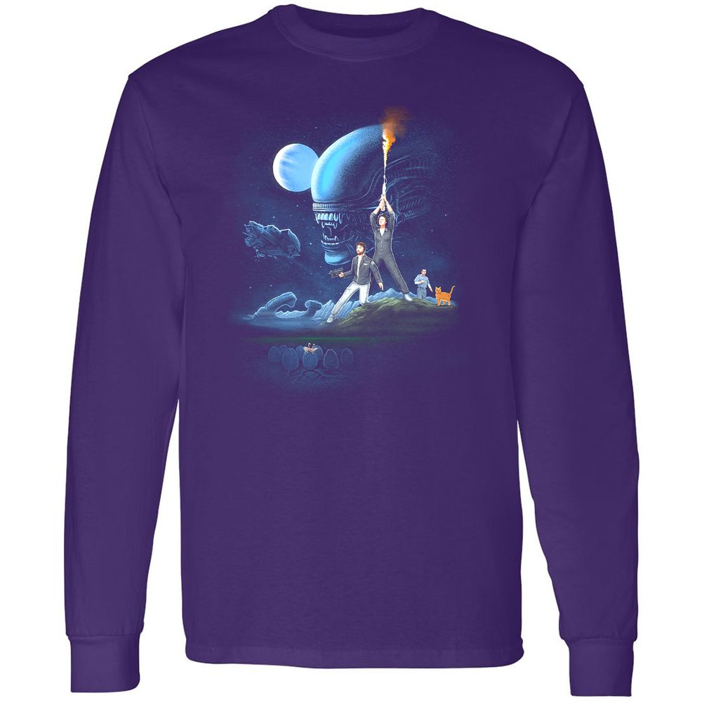 Long Sleeve T-Shirt - KU5NLDZS - Purple - 13