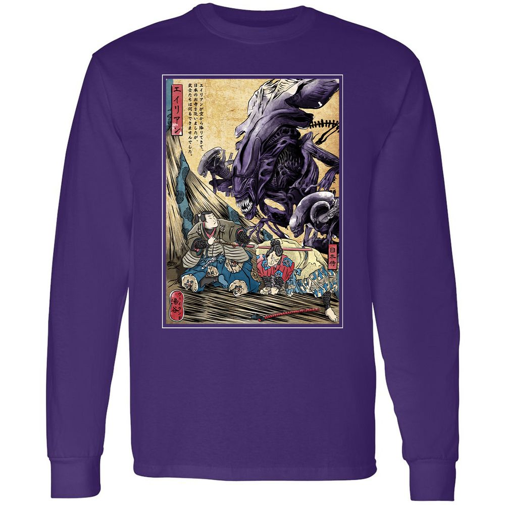 Long Sleeve T-Shirt - XKRFGHRR - Purple - 13