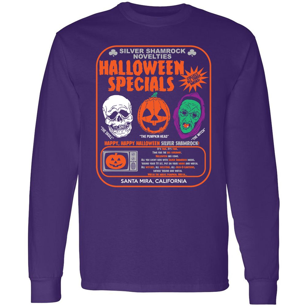 Long Sleeve T-Shirt - UJ2FVK4X - Purple - 13