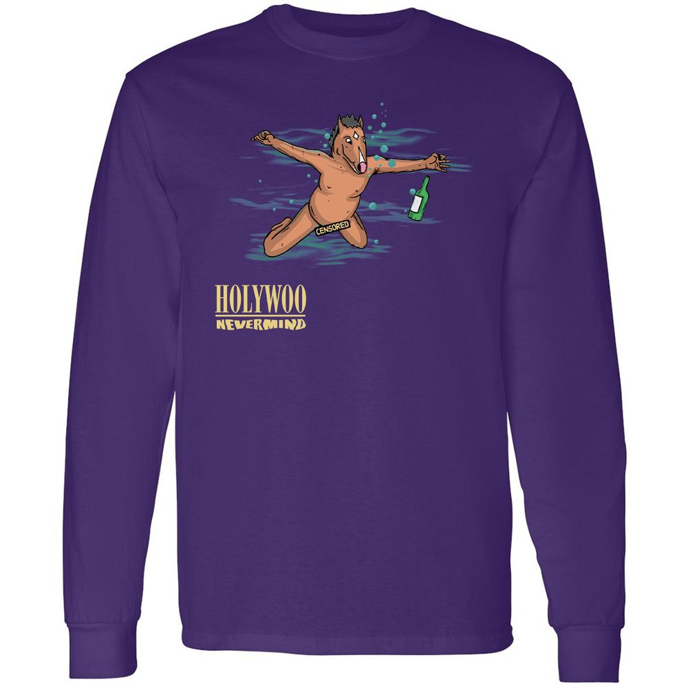 Long Sleeve T-Shirt - S9HZ3UQW - Purple - 13