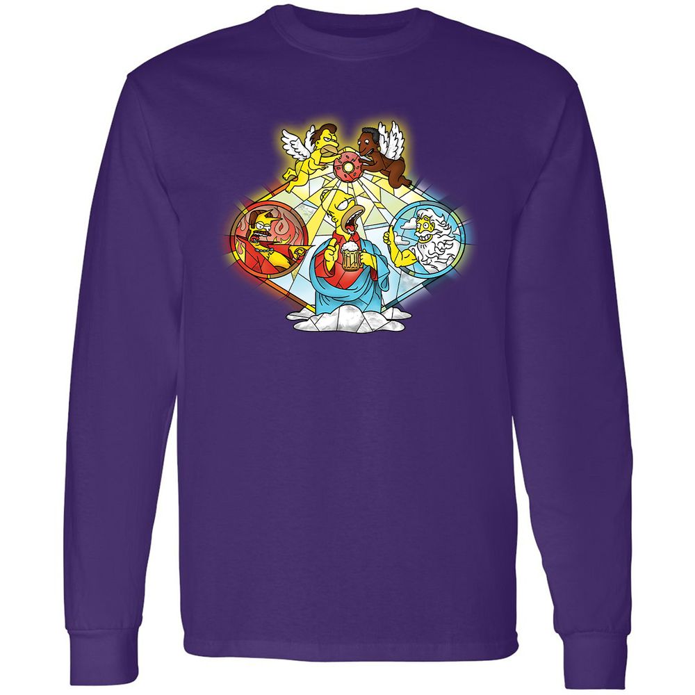 Long Sleeve T-Shirt - AW8JQ3Z7 - Purple - 13