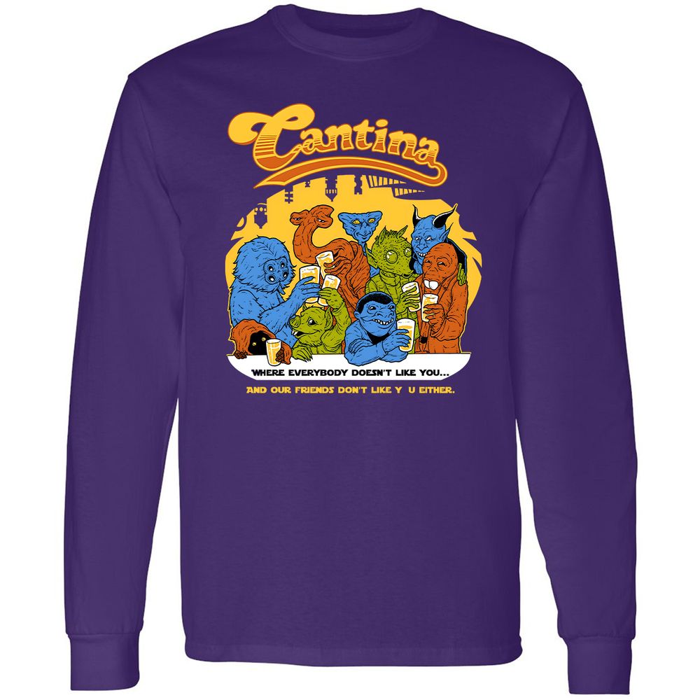 Long Sleeve T-Shirt - BWD7AEBQ - Purple - 13