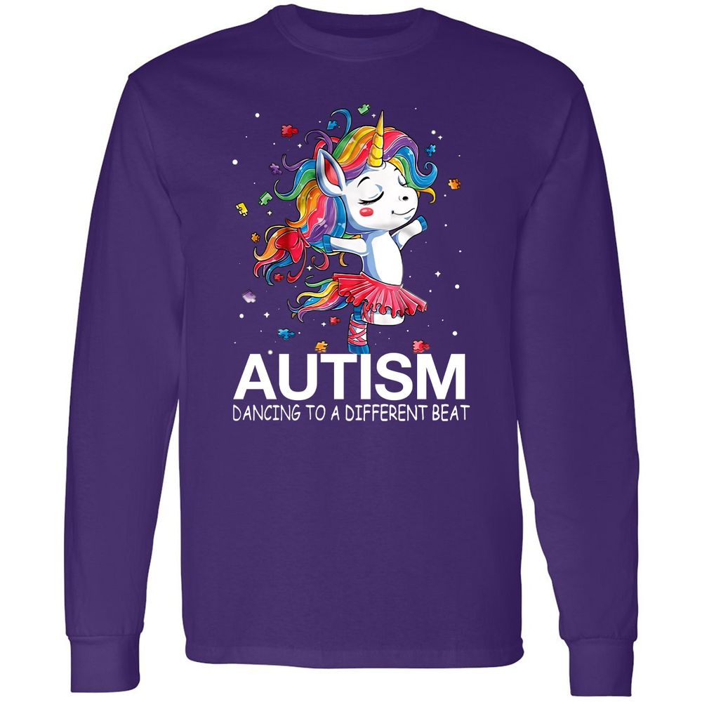 Long Sleeve T-Shirt - 2C5VN3EC - Purple - 13