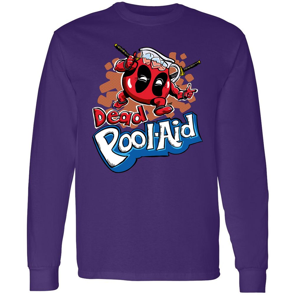 Long Sleeve T-Shirt - Q3EC9H6W - Purple - 13