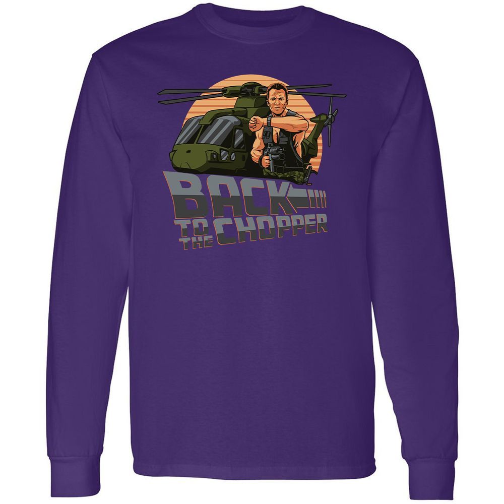 Long Sleeve T-Shirt - CW5HDRU7 - Purple - 13