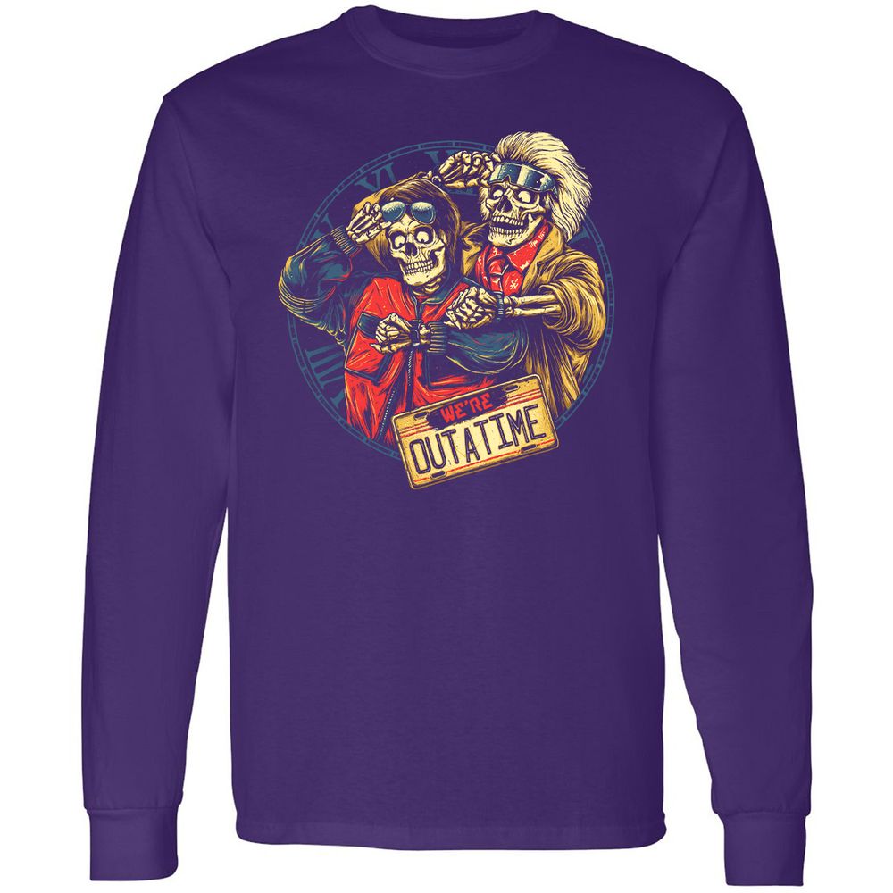 Long Sleeve T-Shirt - QDSX9QDR - Purple - 13