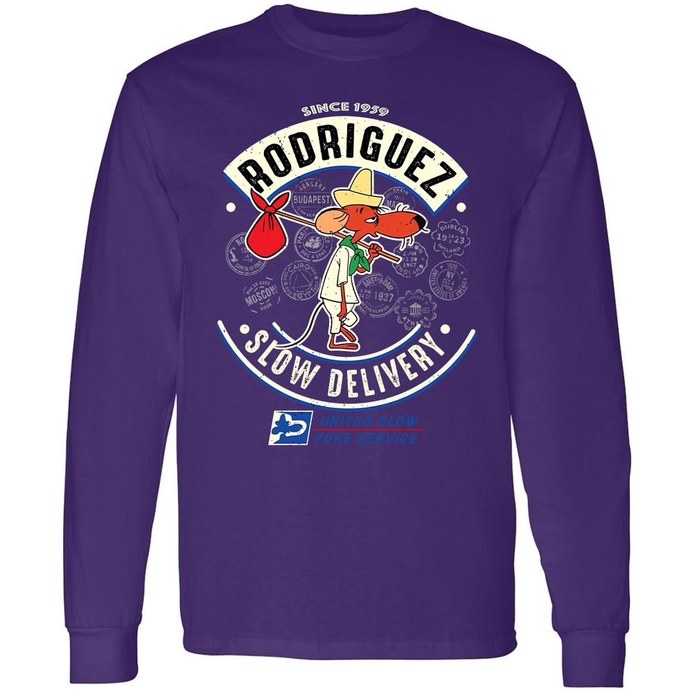 Long Sleeve T-Shirt - CSDZJ8GX - Purple - 13