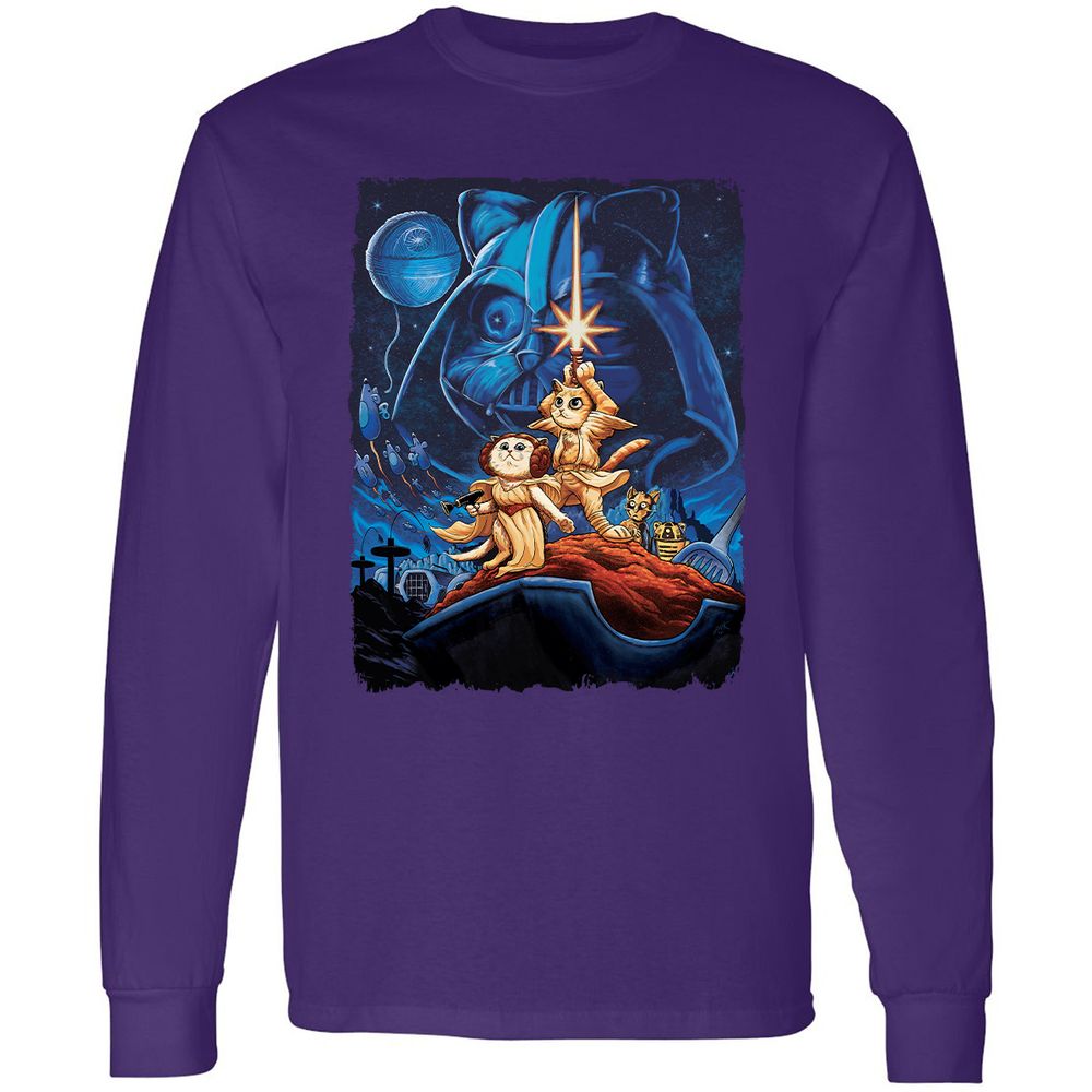 Long Sleeve T-Shirt - BX7Y6H8Y - Purple - 13