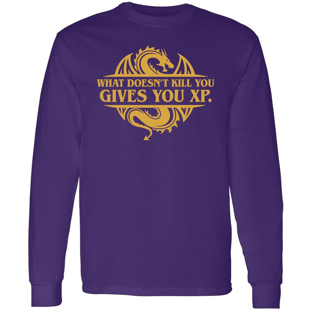 Long Sleeve T-Shirt - U6WVCS9F - Purple - 13