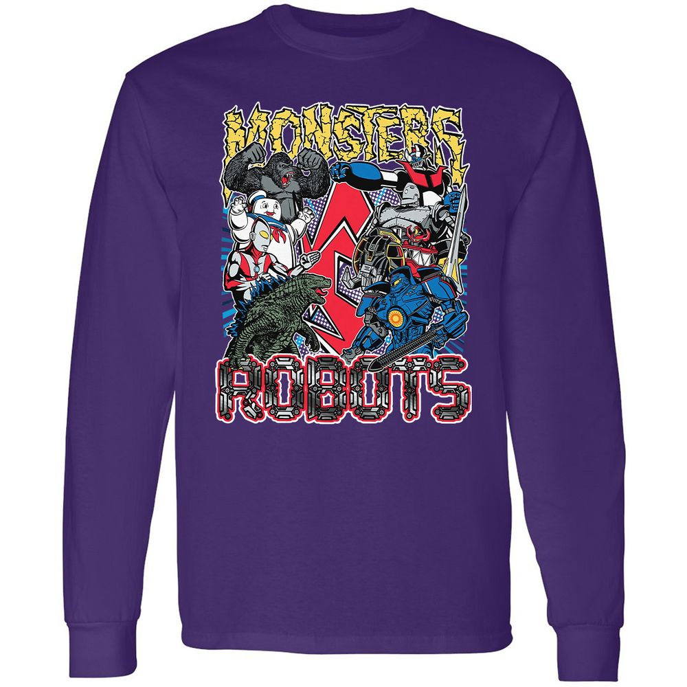 Long Sleeve T-Shirt - W3FAHGM3 - Purple - 13