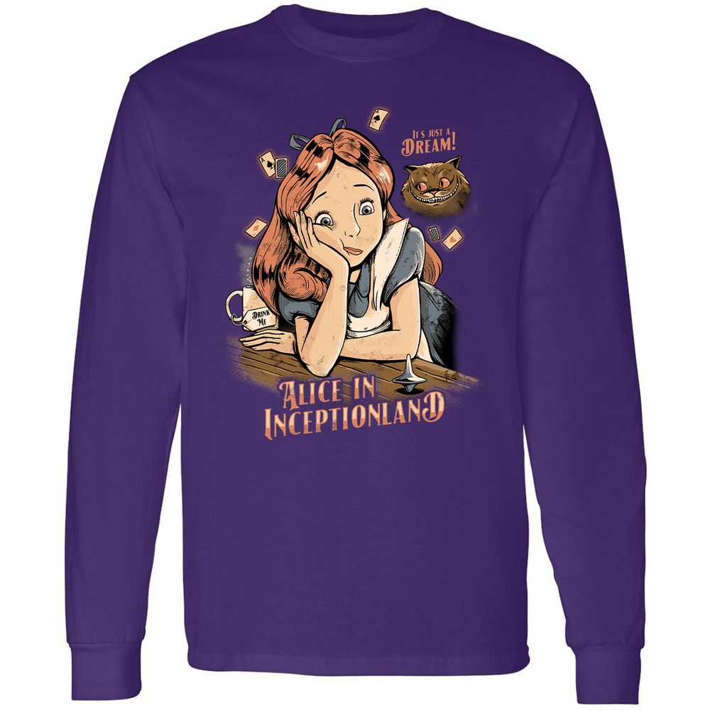 Long Sleeve T-Shirt - QA79C7K2 - Purple - 13